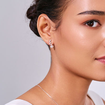 Pearly Lustre Top Grade Freshwater Pearl Earrings WE00809 | STARRY 3