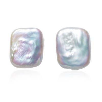 Pearly Lustre Baroque Pearl Stud Earrings WE00641 1