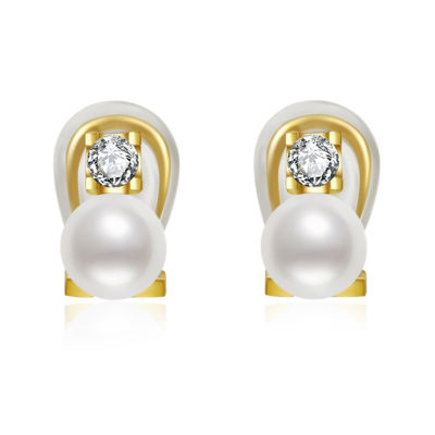 Pearly Lustre Clip-On Freshwater Pearl Earrings WE00607 1