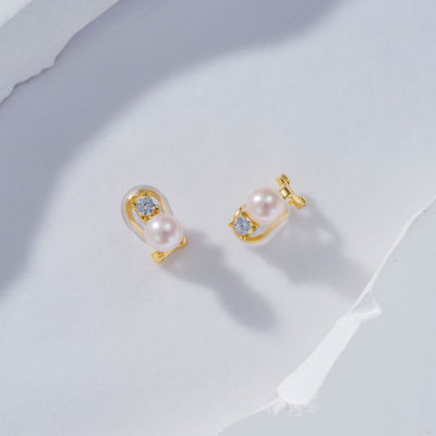 Pearly Lustre Clip-On Freshwater Pearl Earrings WE00607 2