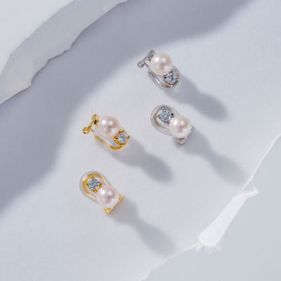 Pearly Lustre Clip-On Freshwater Pearl Earrings WE00607 6