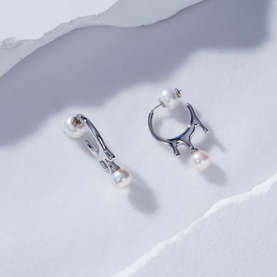 Pearly Lustre Top Grade Freshwater Pearl Earrings WE00649 | FLUID 4