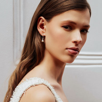 Pearly Lustre Top Grade Freshwater Pearl Earrings WE00649 | FLUID 5