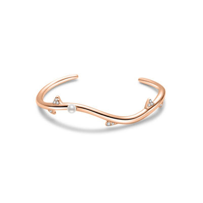 Pearly Lustre Top Grade Freshwater Pearl Bracelets WB00288 | ROSE 1