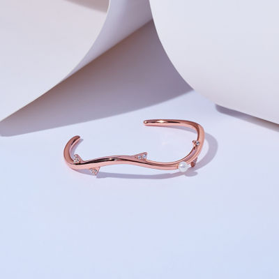 Pearly Lustre Top Grade Freshwater Pearl Bracelets WB00288 | ROSE 4