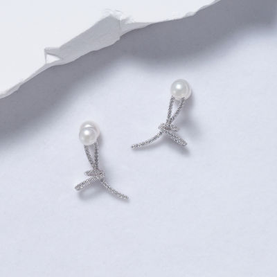 Pearly Lustre Freshwater Pearl Earrings WE00719 | RIBBON 4
