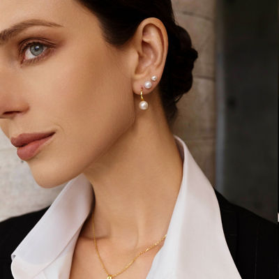Pearly Lustre Edison Round Pearl Earrings WE00782 5