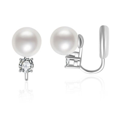 Pearly Lustre Clip-On Freshwater Pearl Earrings WE00784 1