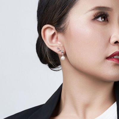 Pearly Lustre Top Grade Freshwater Pearl Earrings WE00702 | STARRY 4