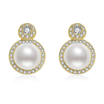 Pearly Lustre Elegant Freshwater Pearl Earrings WE00679 1