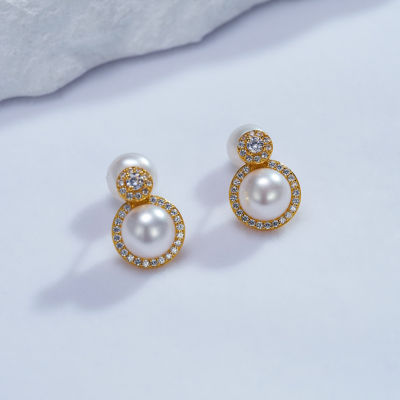 Pearly Lustre Elegant Freshwater Pearl Earrings WE00679 2