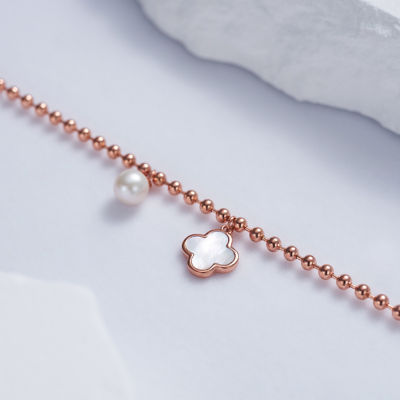 Pearly Lustre Elegant Freshwater Pearl Bracelet WB00217 | MOTHER OF PEARL 3