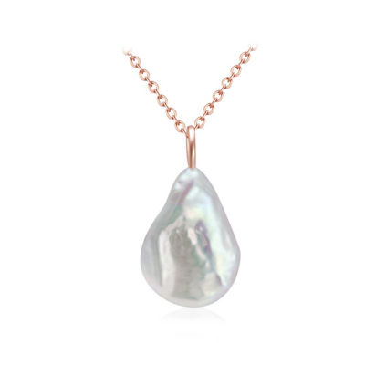 Pearly Lustre Keshi Freshwater Pearl Necklace WN00639 1