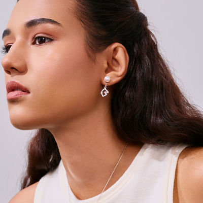 Pearly Lustre Top Grade Freshwater Pearl Earrings WE00978 | HORSE 5