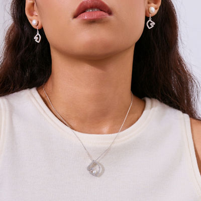 Pearly Lustre Top Grade Freshwater Pearl Earrings WE00978 | HORSE 7