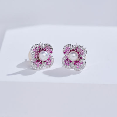 Pearly Lustre Top Grade Freshwater Pearl Earrings WE00933 | BLOOM 6
