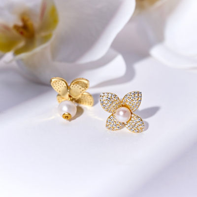 Pearly Lustre Top Grade Freshwater Pearl Earrings WE00844 | BLOOM 6