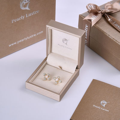 Pearly Lustre Top Grade Freshwater Pearl Earrings WE00844 | BLOOM 7