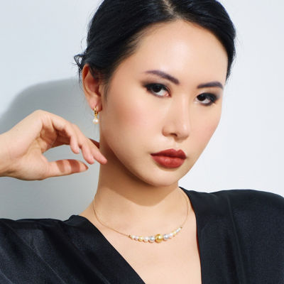 Pearly Lustre Elegant Freshwater Pearl Earrings WE00893 5