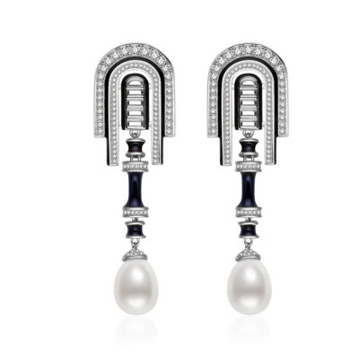 Pearly Lustre Top Grade Freshwater Pearl Earrings WE00969 | DECO 1