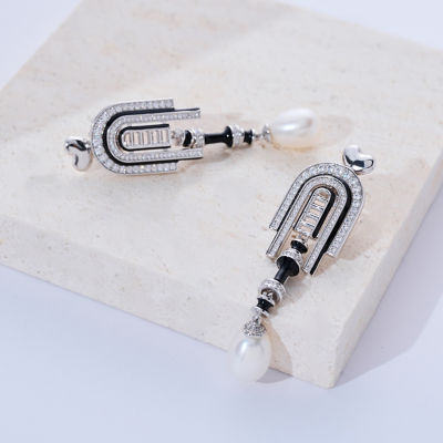 Pearly Lustre Top Grade Freshwater Pearl Earrings WE00969 | DECO 3