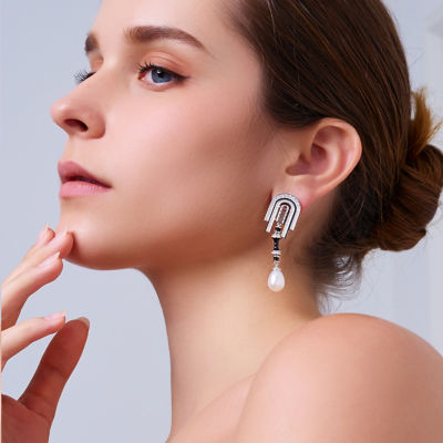 Pearly Lustre Top Grade Freshwater Pearl Earrings WE00969 | DECO 5