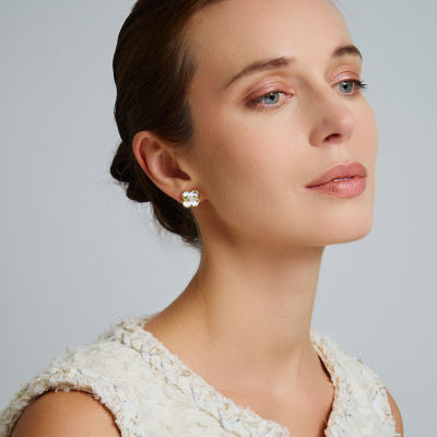 Pearly Lustre Top Grade Freshwater Pearl Earrings WE00853 | PERANAKAN 5
