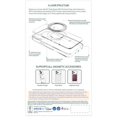 Birf Magsafe GreenGuard 360 Kickstand Case iPhone 17 Pro 2
