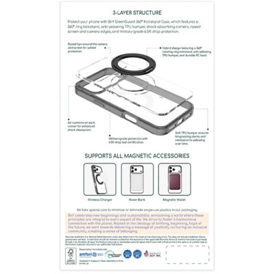 Birf Magsafe GreenGuard 360 Kickstand Case iPhone 17 Pro Max 2