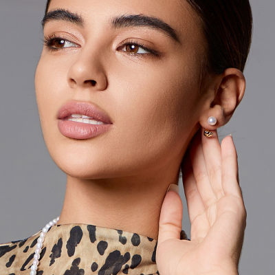 Pearly Lustre Top Lustre Freshwater Pearl Earrings WE00815 | SAFARI 3