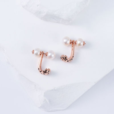 Pearly Lustre Top Lustre Freshwater Pearl Earrings WE00815 | SAFARI 7
