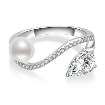 Pearly Lustre Top Grade Freshwater Pearl Ring WR00265 | EVERLEAF 1