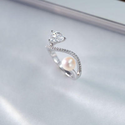 Pearly Lustre Top Grade Freshwater Pearl Ring WR00265 | EVERLEAF 4