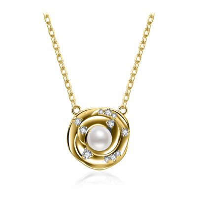 Pearly Lustre Top Grade Freshwater Pearl Necklace WN00824 | ROSE 1
