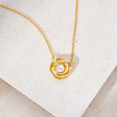 Pearly Lustre Top Grade Freshwater Pearl Necklace WN00824 | ROSE 2