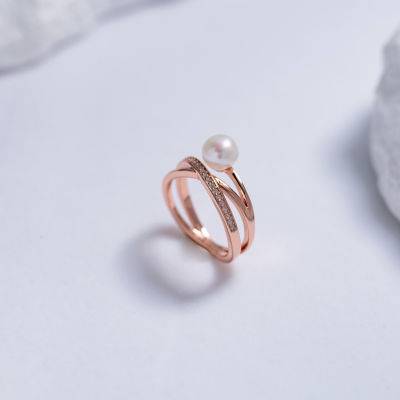 Pearly Lustre Top Grade Freshwater Pearl Ring WR00201 | CONNECT 3