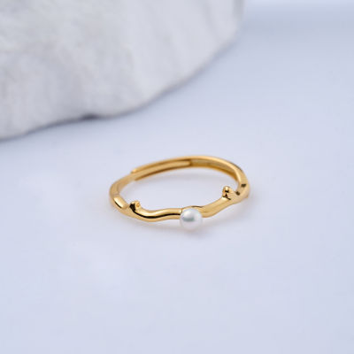 Pearly Lustre Top Grade Freshwater Pearl Ring WR00315 | ROSE 2