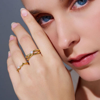 Pearly Lustre Top Grade Freshwater Pearl Ring WR00315 | ROSE 5