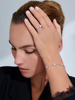 Pearly Lustre Top Grade Freshwater Pearl Ring WR00310 | EVERLEAF 3