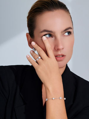 Pearly Lustre Top Grade Freshwater Pearl Ring WR00310 | EVERLEAF 5