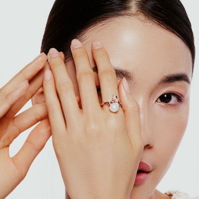 Pearly Lustre Freshwater Pearl Ring WR00314 | RIBBON 3