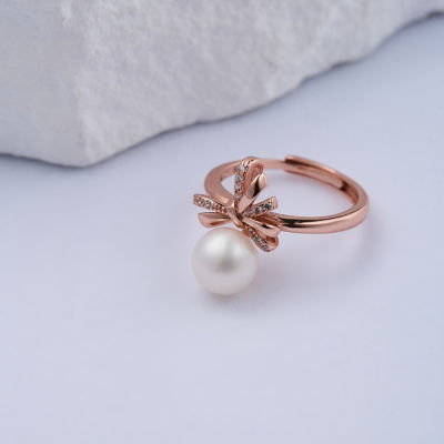 Pearly Lustre Freshwater Pearl Ring WR00314 | RIBBON 4