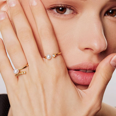 Pearly Lustre Top Grade Freshwater Pearl Ring WR00298 | BUBBLE 5