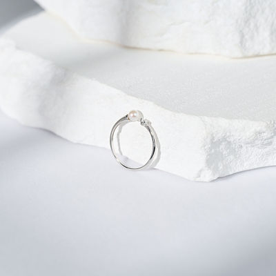 Pearly Lustre Top Grade Freshwater Pearl Ring WR00355 | CELESTE 2