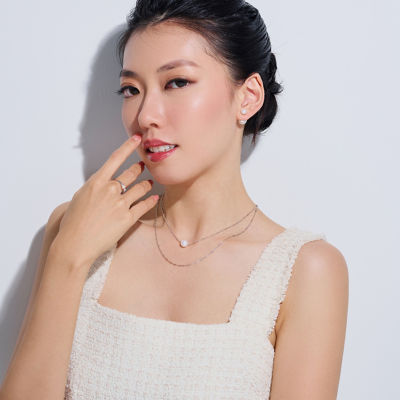 Pearly Lustre Top Grade Freshwater Pearl Ring WR00355 | CELESTE 5