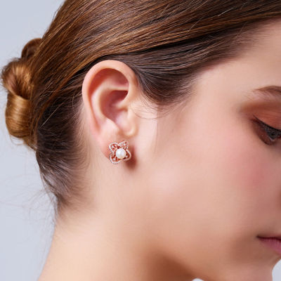 Pearly Lustre Top Grade Freshwater Pearl Earrings WE00974 | PERANAKAN 6