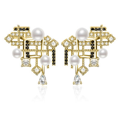 Pearly Lustre Top Grade Freshwater Pearl Earrings WE00945 | TWEED 1