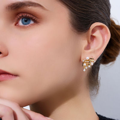 Pearly Lustre Top Grade Freshwater Pearl Earrings WE00945 | TWEED 3