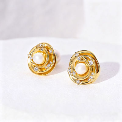 Pearly Lustre Top Grade Freshwater Pearl Earrings WE00944 | ROSE 6