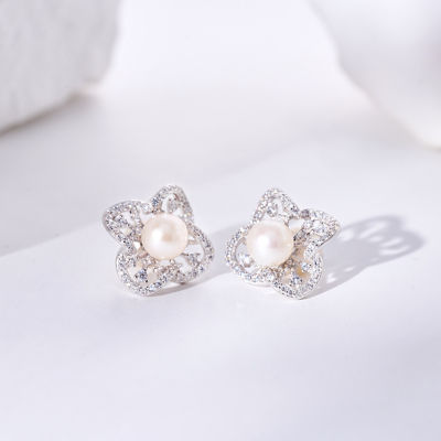 Pearly Lustre Top Grade Freshwater Pearl Earrings WE00949 | PERANAKAN 2